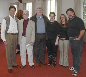 Eric Schmidt, William Chapman, Stephen Grimm, Carol Worthey, Sharon Farber, Jim Raycroft (photo by Ray Korns)