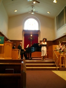 NACUSA Concert - performing Carol's work