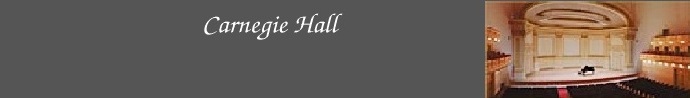 Carnegie Hall, New York City